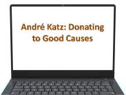 André Katz Donating to Good Causes