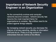 Network Security Engineer Roles and Responsibilities