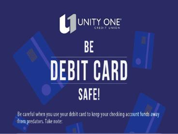 How To Be Debit Card Safe