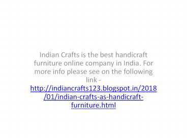 Indian Crafts as C table supplier (3)