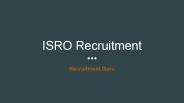 ISRO Recruitment