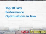 Top 10 Easy Performance Optimisations in Java