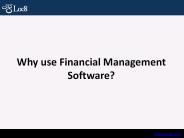 Why use Financial Management Software?