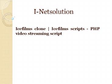 Icefilms clone | Icefilms scripts - PHP video streaming script ...