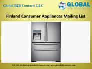 Finland Consumer Appliances Mailing List