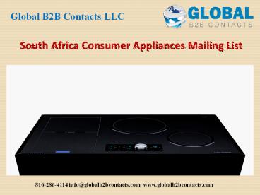 South Africa Consumer Appliances Mailing List