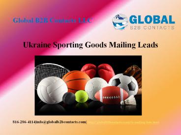 Ukraine Sporting Goods Mailing Leads