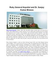 Ruby General Hopsital and Dr. Sanjay Kumar Biswas