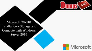 70-740 Dumps Questions