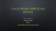 Call from their echo device