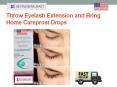 THROW EYELASH EXTENSION AND BRING HOME CAREPROST DROPS