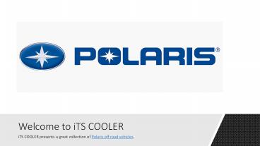 Polaris Off Road Vehicles Online