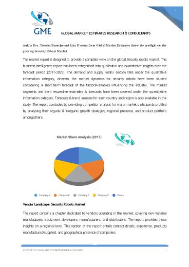 Security Robots Market Size, Share, Growth, Analysis – Forecasts To 2025