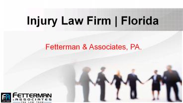 Personal injury & Car accident Attorney West Palm Beach