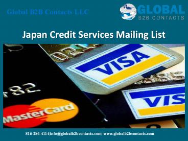 Japan Credit Services Mailing List