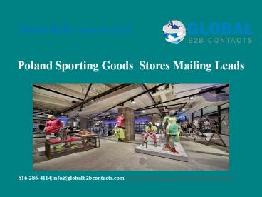 Poland Sporting Goods  Stores Mailing Leads