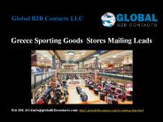 Greece Sporting Goods  Stores Mailing Leads