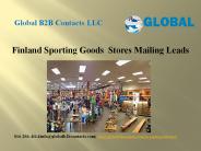 Finland Sporting Goods  Stores Mailing Leads