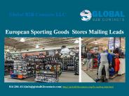 European Sporting Goods  Stores Mailing Leads