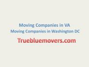 The Services of a Moving Companies in VA