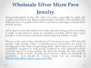 Wholesale silver micro pave jewelry