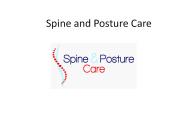 Spine and posture care