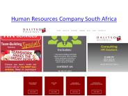 Human Resources Company South Africa
