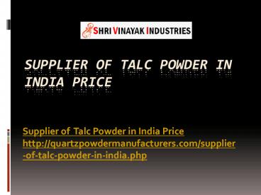 Supplier of Talc Powder in India Price (1)