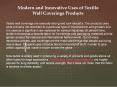 Modern and Innovative Uses of Textile Wall Coverings Products PowerPoint PPT Presentation