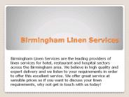 Birmingham Linen Services
