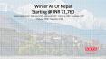 Winter All Of Nepal with SOTC Holidays PowerPoint PPT Presentation