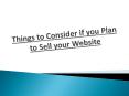 Sell Website PowerPoint PPT Presentation