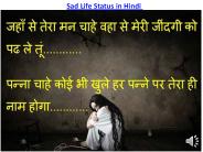 Latest Sad Life Status in Hindi For Girlfriend