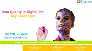 Data quality in digital era key challenges