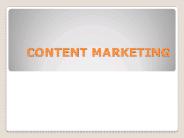 content marketing