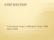 Codecademy Script | Skill share Clone - Skill share Script