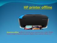hp printer is offline