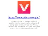 Vidmate   all in one video downloader