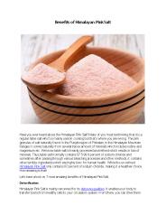 Himalaya salt benefits