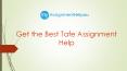 Get the Best Tafe Assignment Help PowerPoint PPT Presentation