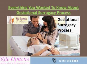 Everything You Wanted To Know About Gestational Surrogacy Process