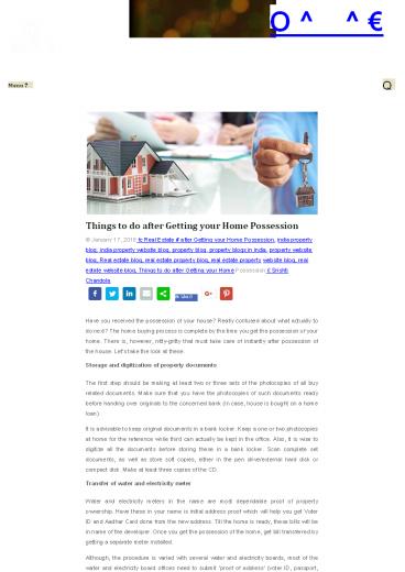 Getting your Home Possession