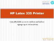 HP Latex 335 Printer | Globla5Tech