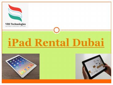 iPad Rental Dubai