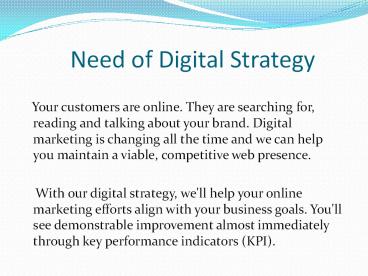 Need of Dgital Strategy - vancouver digital marketing