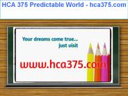 HCA 375 Predictable World / hca375.com