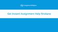 Get Instant Assignment Help Brisbane