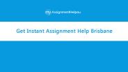 Get Instant Assignment Help Brisbane
