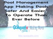 Pool management App Simplified