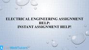 Electrical Engineering Assignment Help: Instant Assignment Help